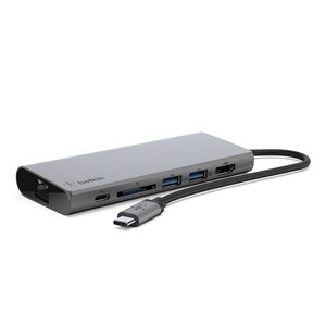 Belkin USB Type C Docking Station for Notebook - Charging Capability - Memory Card Reader - SD - 60 W - 1 Displays Support