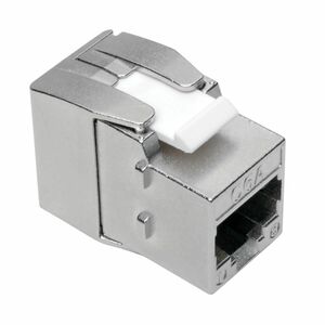 Tripp Lite series N238-001-GY-TF Network Connector - TAA Compliant - 1 x RJ-45 Network Female, 1 x IDC - Shielding - White