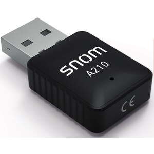 Snom A210 Wi-Fi Adapter für IP-Telefon - IEEE 802.11ac - USB 2.0 - 433 Mbit/s - 2,40 GHz ISM - 5 GHz UNIIExtern