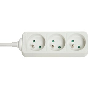 LINDY Steckdosenleiste - 3 x Schuko - 1,40 m Kabel - 3,68 kW - Weiß
