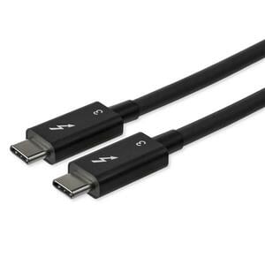 StarTech.com 2.6ft (80cm) Thunderbolt 3 Cable, 40Gbps, 100W PD, 4K/5K Video, Thunderbolt-Certified, Compatible w/ TB4/USB 