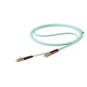 StarTech.com 10 m LC/UPC auf LC/UPC OM4 Multimode Glasfaserkabel, 50/125µm LOMMF/VCSEL Zipcord LWL, 100G Netzwerke, LSZH L