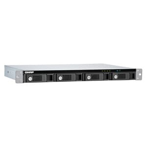 QNAP TR-004U 4 x Total Bays DAS Storage System Rack-mountable - Serial ATA/300 Controller - RAID Supported - 0, 1, 5, 10, 