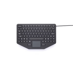 MOUNTABLE KEYBOARD W TOUCHPAD 86-KEY FN IP65 RED BACKLIT KEYS