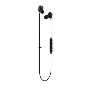 Happy Plugs Ear Piece II Wireless Behind-the-neck, Earbud Stereo Earset - Black, Gold - Binaural - In-ear - 1000 cm - Blue