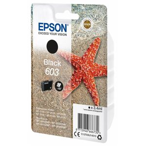 Epson 603 Original Inkjet Ink Cartridge - Single Pack - Black - 1 Pack - 150 Pages