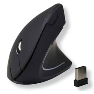Souris MCL - Fréquence radio - USB - Optique - 6 Bouton(s) - Noir - Sans fil - 2,40 GHz - 1600 dpi - Roulettes avec frein 
