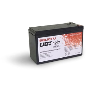 Salicru UBT 12/7 Unidade da bateria - 7000 mAh - 12 V DC - Chumbo-ácido - 5 Ano Maximum Battery Life