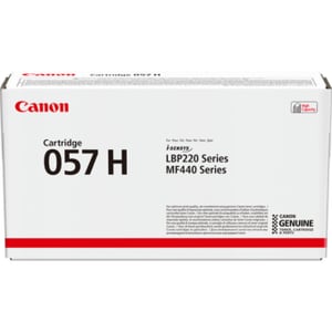 Canon 057 H Original High Yield Laser Toner Cartridge - Black - 1 Pack - 10000 Pages