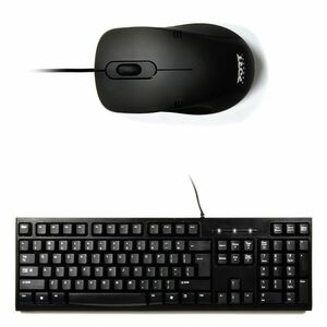 Pack clavier et souris filaires PRO LITE PORT DESIGN - Compatible Windows, iOS et Android - Installation Plug & Play