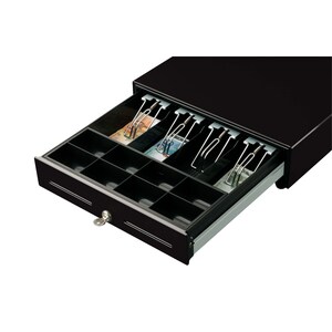 Cassetto portadenaro CUSTOM - Cassetto in metallo - Dimensioni 410 x 100 x 415 mm - 24V