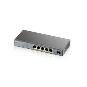 ZYXEL GS1350 GS1350-6HP 5 Ports Manageable Ethernet Switch - Gigabit Ethernet - 10/100/1000Base-T, 1000Base-X - 2 Layer Su