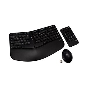 Clavier et souris V7 Professional CKW400ES - Espagnol - USB Sans fil RF 2,40 GHz Clavier - Couleur du clavier/pavé tactile