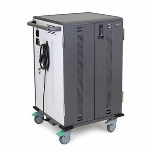 Ergotron YES36 Charging Cart - 27.22 kg Load Capacity - 4 Casters - 101.60 mm Caster Size - Wood, Vinyl, Thermofused Lamin
