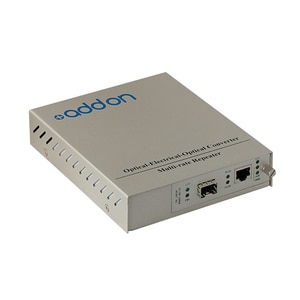 AddOn Transceiver/Media Converter - 2 Port(s) - 1 x Network (RJ-45) - Optical Fiber, Twisted Pair - Multi-mode, Single-mod