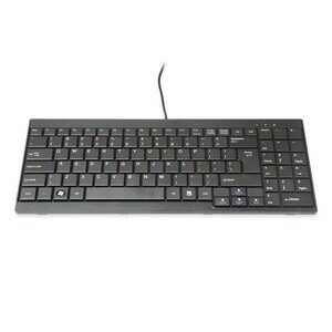Digitus Keyboard - Cable Connectivity - English (US) - Black - Rackmount LCD