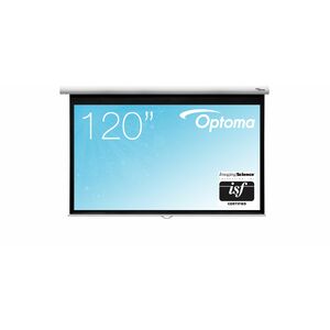 Optoma DS-9120MGA 304,8 cm (120 Zoll) Manuell Projektionsleinwand - 16:9 - Mattweißes Fiberglas - 149,4 cm (58,8 Zoll) Höh