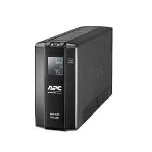 APC Back-UPS Pro, Back-UPS Pro, 650VA/390W, Tower, 230V, 6x IEC C13 outlets, AVR, LCD, User Replaceable Battery