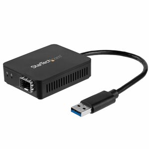 StarTech.com Transceiver/Media Converter - USB - Optical Fiber - Gigabit Ethernet - 1000Base-SX/LX - 1 x Expansion Slots -