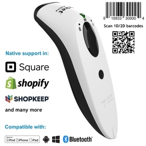 Socket Mobile SocketScan S740 Handheld Barcode Scanner - Wireless Connectivity - White - 1D, 2D - Imager - Bluetooth