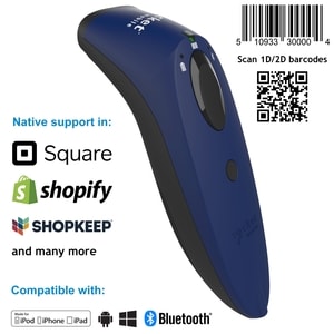 Socket Mobile SocketScan S740 Handheld Barcode Scanner - Wireless Connectivity - Blue - 1D, 2D - Imager - Bluetooth