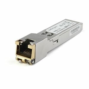 StarTech.com SFP (mini-GBIC) - 1 x RJ-45 1000Base-T LAN - 1 Each - For Data Networking - Twisted PairGigabit Ethernet - 10