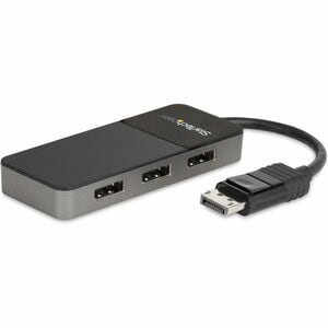 StarTech.com 3-Port DisplayPort 1.4 Splitter, DisplayPort to 3x DP Multi-Monitor Adapter, Triple 4K Computer MST Hub, Wind