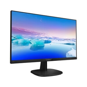 Philips 243V7QJABF 24" Aula Full HD Monitor LCD - 16:9 - preto texturizado - 60,5 cm (23,8") Viewable - WLED Luz posterior
