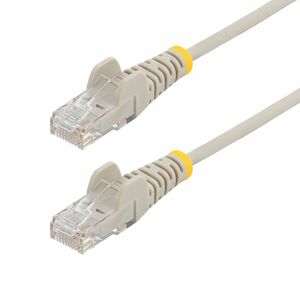 StarTech.com 1 m CAT6 Cable - Slim CAT6 Patch Cord - Grey - Snagless RJ45 Connectors - Gigabit Ethernet Cable - 28 AWG (N6