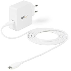 StarTech.com USB C Wall Charger - 60W PD 1m cable - Portable Travel USB Type C Fast Charge Universal Laptop Adapter - USB 