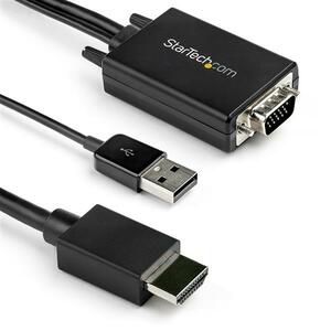 2M (6FT.) VGA TO HDMI ADAPTER - USB AUDIO - 1080P RESOLUTION