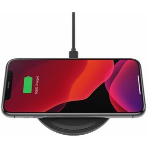 Belkin Induktionsladegerät - Schwarz - für Qi-fähiges Gerät, Smartphone - Eingangsstecker: USB - LED-Anzeige
