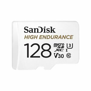 SanDisk High Endurance 128 GB Class 10 microSD - 1 - 100 MB/s Read - 40 MB/s Write