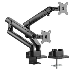 Amer Mounting Arm for Curved Screen Display, Flat Panel Display - Matte Black - 2 Display(s) Supported - 81.3 cm (32") Scr