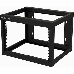 StarTech.com 2-Pfosten 6HE Heavy-Duty Wandmontage Netzwerk-Rack, 19" Open Frame Server Rack, 18" Tief, Wandmontage Daten-R