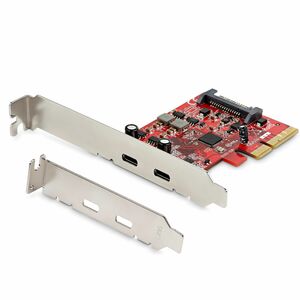 StarTech.com 2-Port USB 3.2 Gen 2 PCIe Card, USB-C 10Gbps PCI Express 3.0 x4 Controller, USB Type-C, Data Only, Windows/ma
