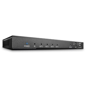 LINDY Signalverteiler - Metall - 4096 x 2160 - 1 x HDMI Ein - 4 x HDMI Aus
