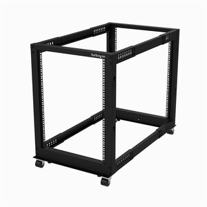 StarTech.com 15U Bodenstehend Offene Ausführung Rackrahmen für Server, KVM-Schalter, LAN-Schalter, Patchfeld, A/V-Geräte -