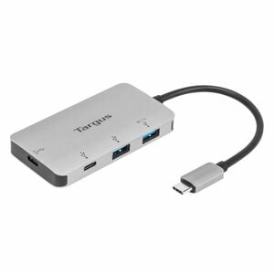 Targus ACH228EU USB Hub - USB Type C - 5 GB/s - Portable - Silver - 4 Total USB Port(s) - PC, Mac