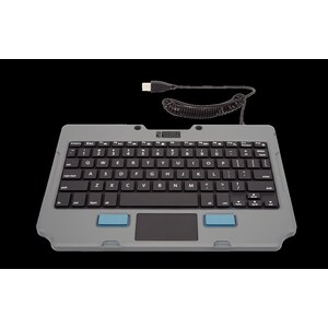 Gamber-Johnson Tastatur - USB Typ-A Schnittstelle - TouchPad - Englisch (US) - Industrieller Silikongummi Keyswitch - 76 T