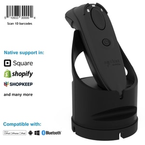 Socket Mobile DuraScan D730 Handheld Barcode Scanner - Wireless Connectivity - Black - 4.57 m Scan Distance - 1D - Laser