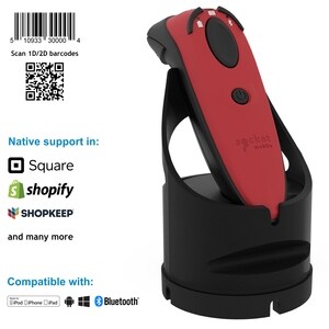 Socket Mobile DuraScan D740 Handheld Barcode-Scanner - Kabellos Konnektivität - Rot - 495,30 mm Scan-Abstand - 1D, 2D - La