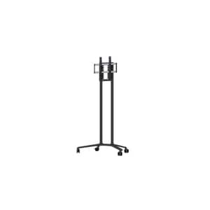 SMS Height Adjustable Display Stand - Up to 190.5 cm (75") Screen Support - 50 kg Load Capacity - Floor - Dark Grey - Alum