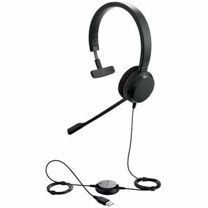 Jabra EVOLVE 20 Wired Over-the-head Mono Headset - Black - Monaural - Supra-aural - Noise Cancelling Microphone - Noise Ca