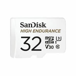 SanDisk High Endurance 32 GB Class 10/UHS-I (U3) microSDHC - 100 MB/s Read - 40 MB/s Write