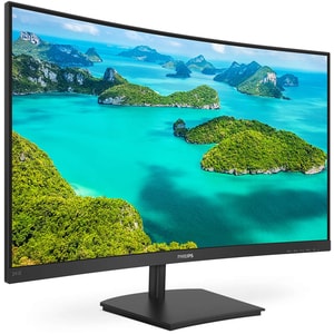 Philips 241E1SCA 24" Aula Full HD Ecrã curvo Monitor LCD - 16:9 - Preto - 61 cm (24") Viewable - Alinhamento vertical (VA)