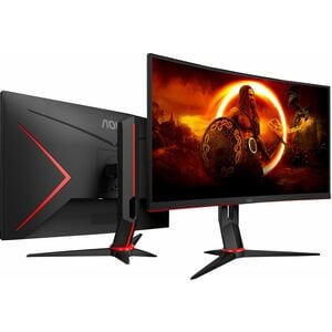 AOC CQ27G2U 27" Class WQHD Ecrã curvo Monitor LCD para gaming - 16:9 - Preto - 68,6 cm (27") Viewable - Alinhamento vertic