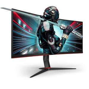 AOC CU34G2X 34" Aula UW-QHD Ecrã curvo Monitor LCD para gaming - 21:9 - Preto - 86,4 cm (34") Viewable - Alinhamento verti