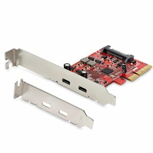 StarTech.com 2-Port USB 3.2 Gen 2 PCIe Card, USB-C 10Gbps PCI Express 3.0 x4 Controller, USB Type-C, Data Only, Windows/ma