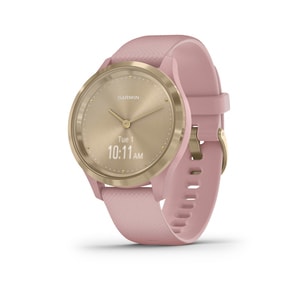 Garmin vívomove 3S GPS Watch - Round Case Shape - 39 mm Case Width - Light Gold Body Color - Dust Rose Case Color - Stainl